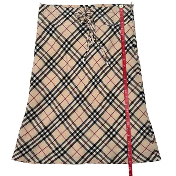 Burberry London Linen Skirt US Size 6 UK Size 8 Lined Tartan - Picture 4 of 10